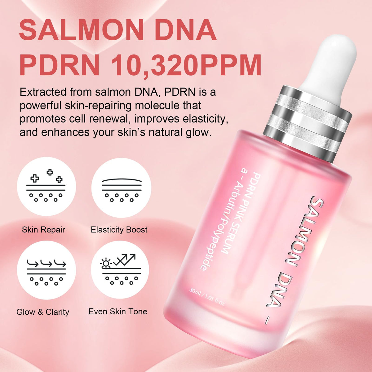 SKSOYT dropper releasing serum showing smooth texture for fast absorption