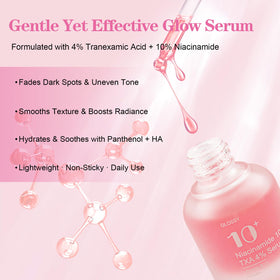 SKSOYT serum drop texture close-up illustrating lightweight, nonsticky hydration benefit