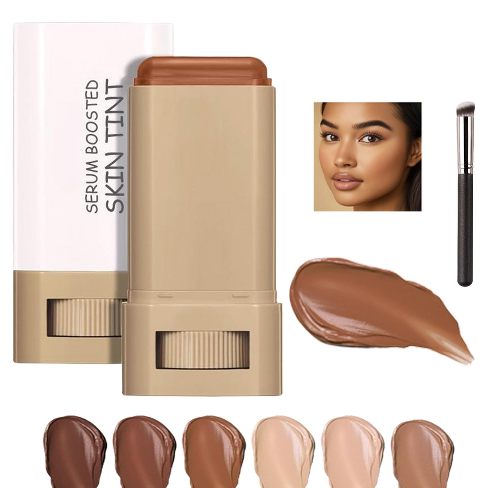 Skween front packaging showing stick format and shade for easy selection and portability