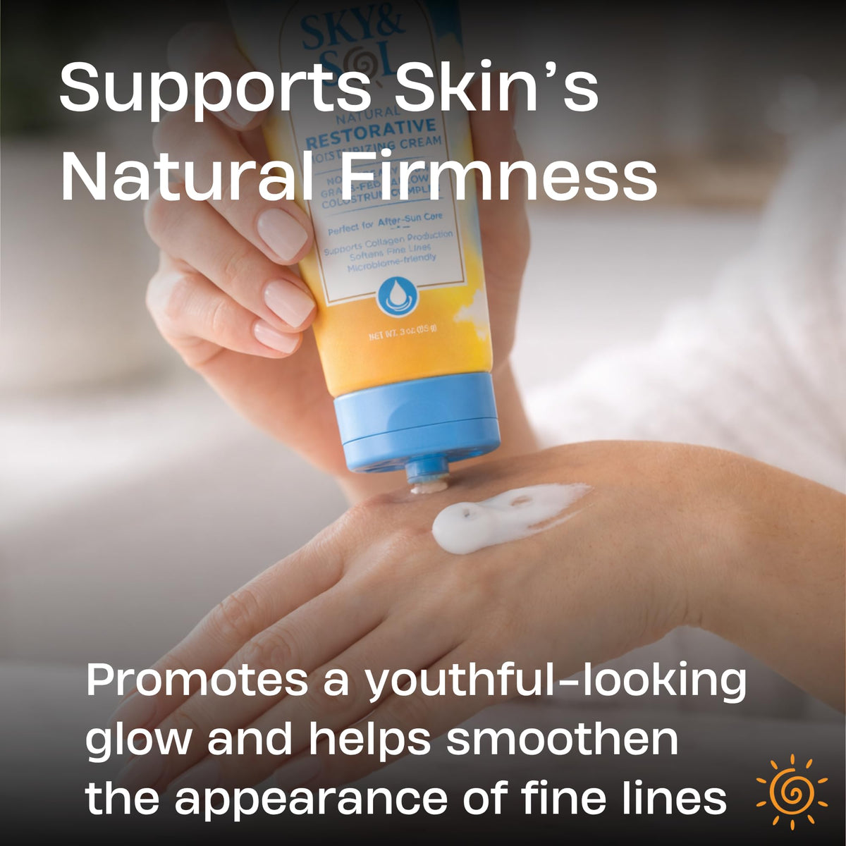 Sky and Sol ingredient list close-up highlighting grass-fed tallow and vitamins