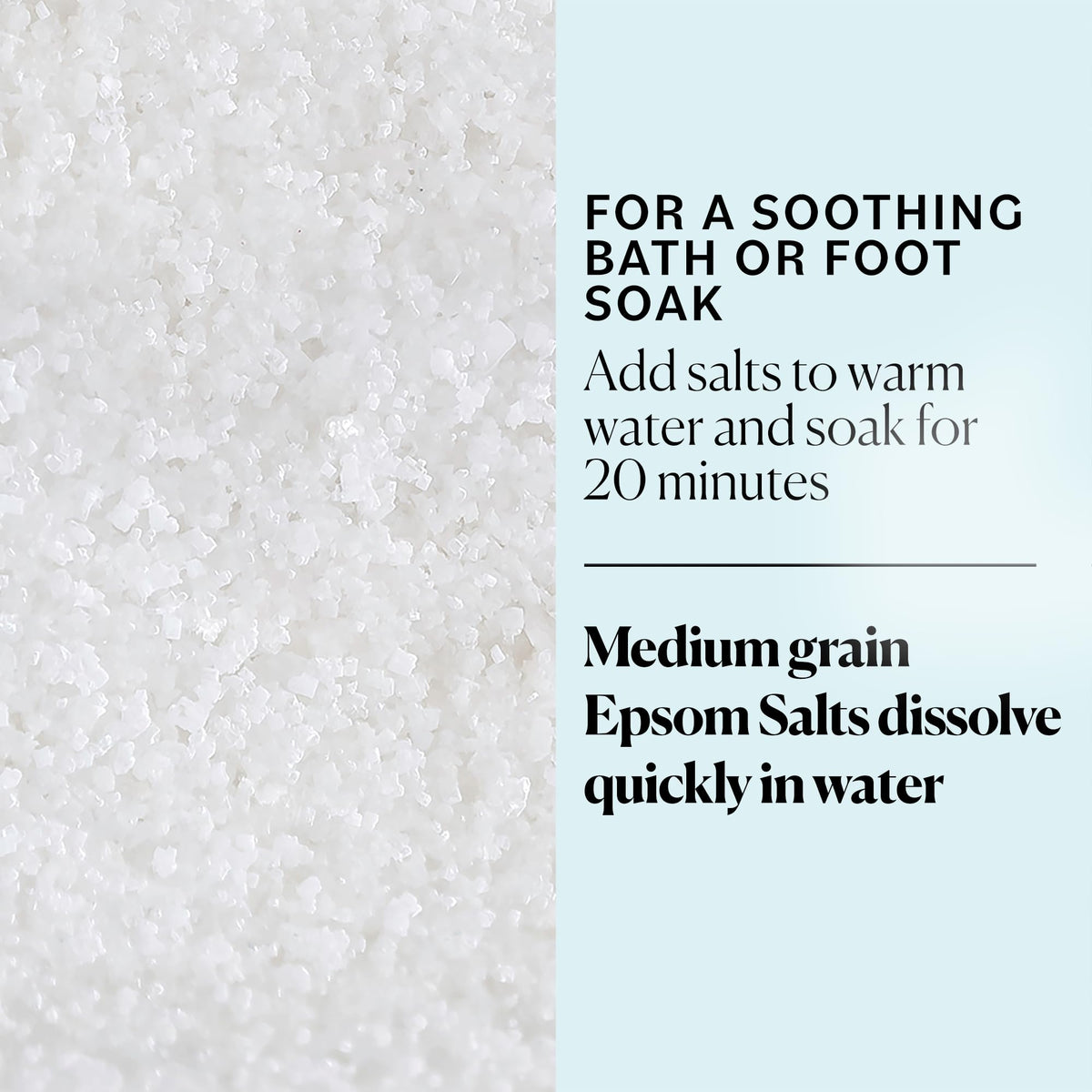 Sky Organics medium-grain crystals close-up demonstrating texture for quick dissolution