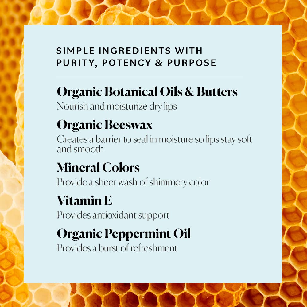 Sky Organics label and ingredients callout emphasizing organic beeswax and plant oils