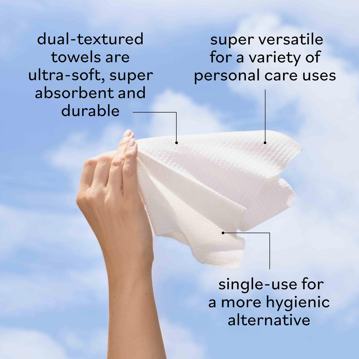 Sky Organics towel removing makeup, soft on skin and effective cleansing