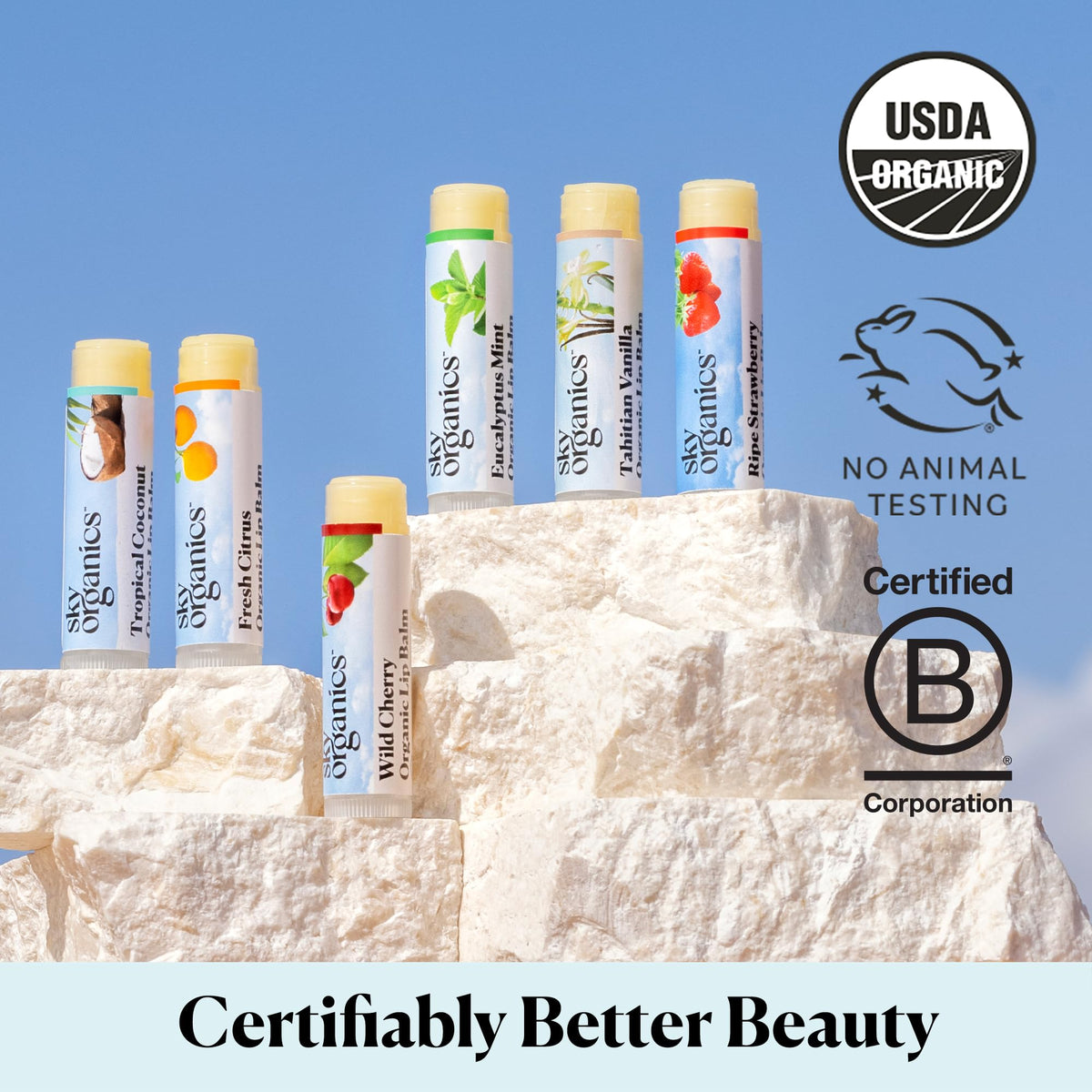 Sky Organics size comparison with a coin in pocket showing portable travel-friendly tubes