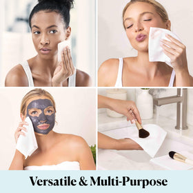 Sky Organics textured side wet to remove facial mask cleanly and quickly
