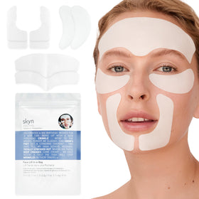 Skyn ICELAND front packaging showing full facelift-in-a-bag kit and benefits