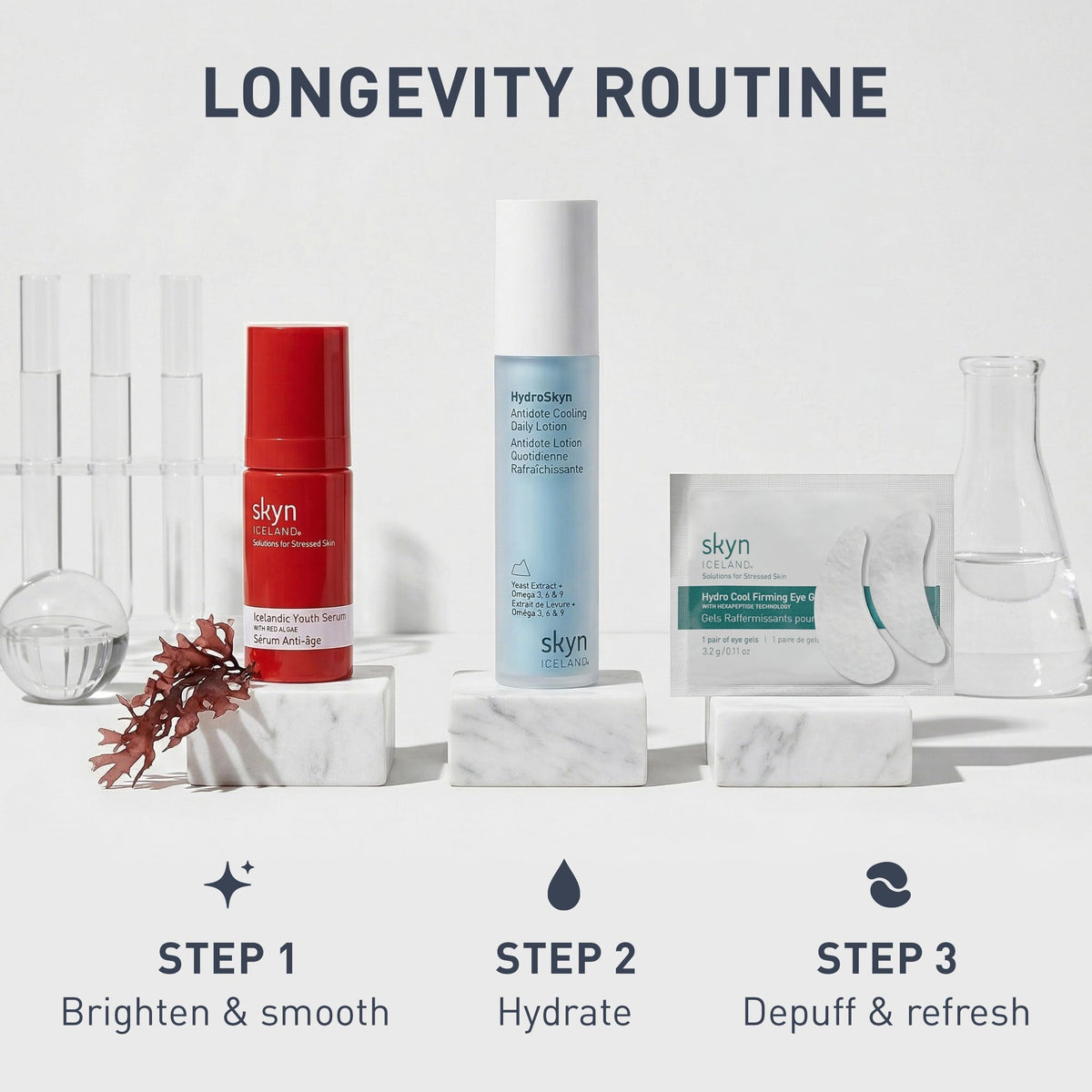 skyn ICELAND red algae ingredient close-up emphasizing astaxanthin antioxidant benefit