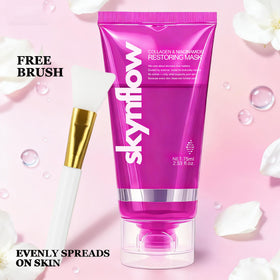 skynflow dried peel-off film being removed, simple mess-free night routine benefit