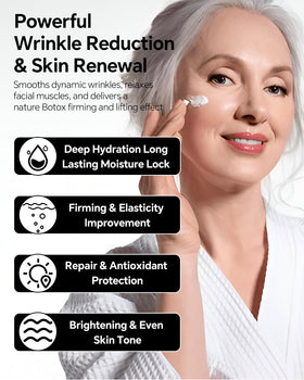 skyoyo BotoxCream being applied to face for smoother appearance