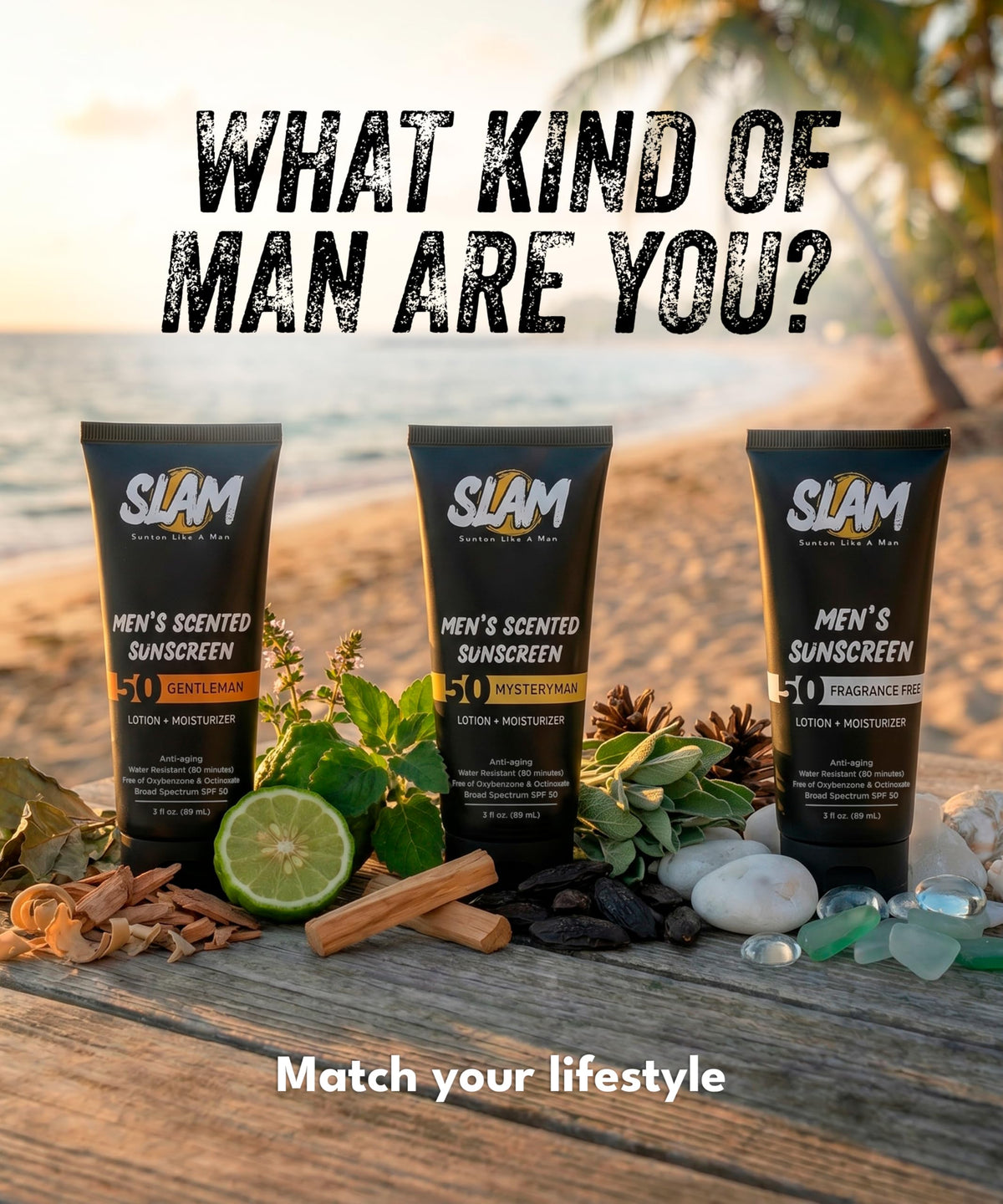 Slam Lotion two-pack flatlay showing both tubes and convenient backup benefit