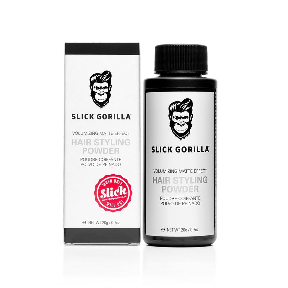 Slick Gorilla front packaging showing compact travel-ready container and benefit