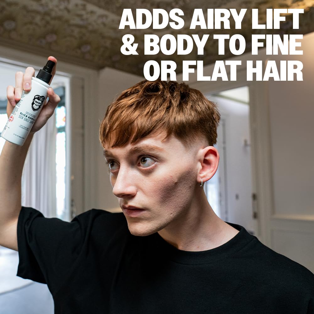 Slick Gorilla being applied to damp hair providing volume and lift