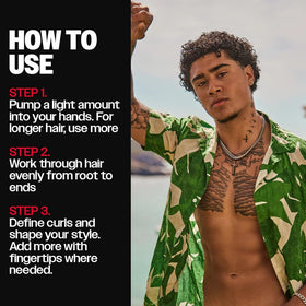 Slick Gorilla used on wavy hair showing defined, natural-looking waves