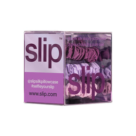 SLIP scrunchies worn on wrist demonstrating convenience and gentle hold