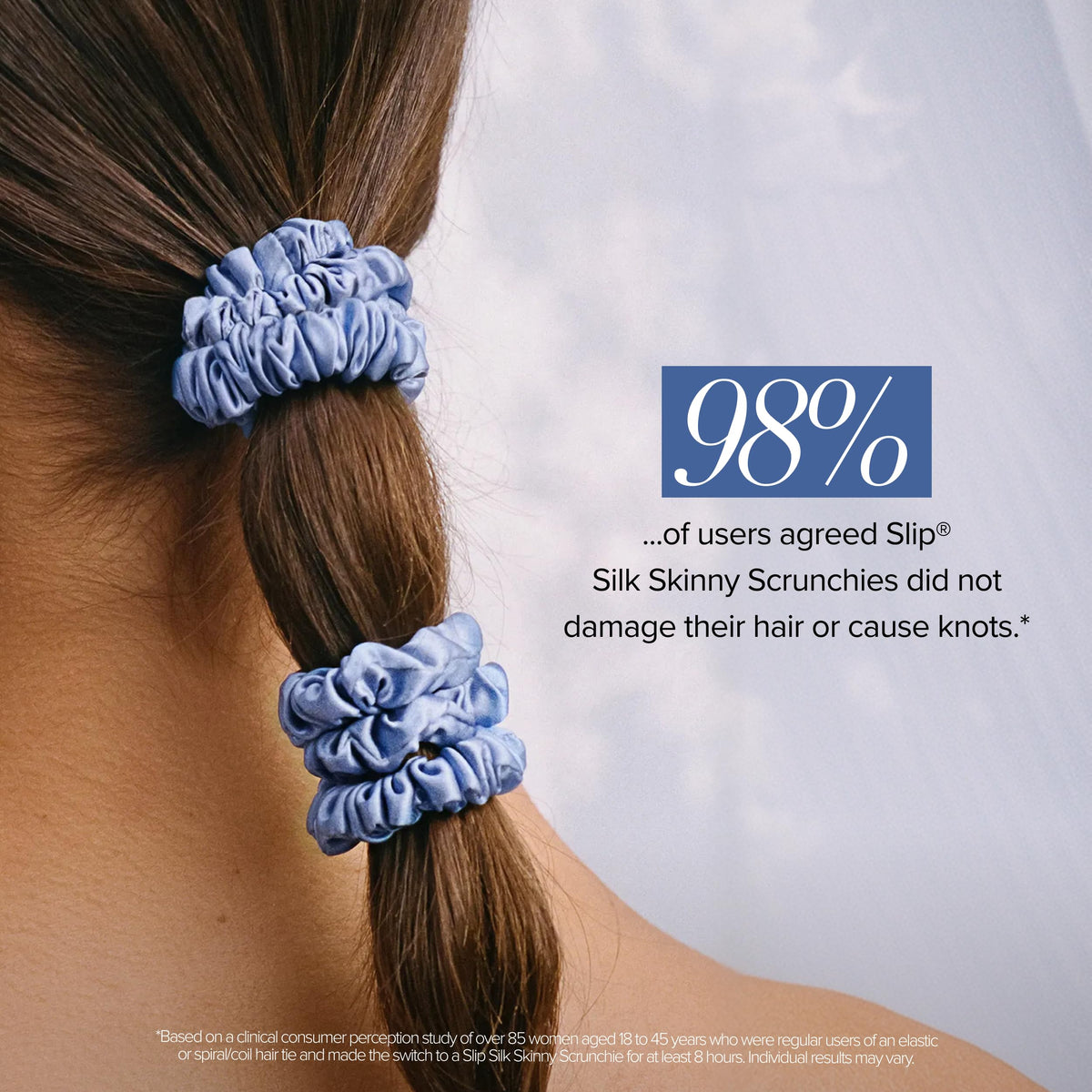 SLIP silk texture close-up highlighting smooth Slipsilk™ surface and low friction