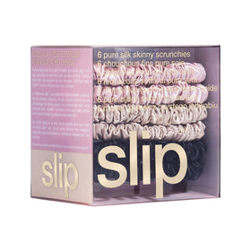 SLIP arranged color collection showing pink, caramel, black for outfit matching