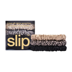 SLIP scrunchies worn on wrist as accessory and easy, crease-free storage