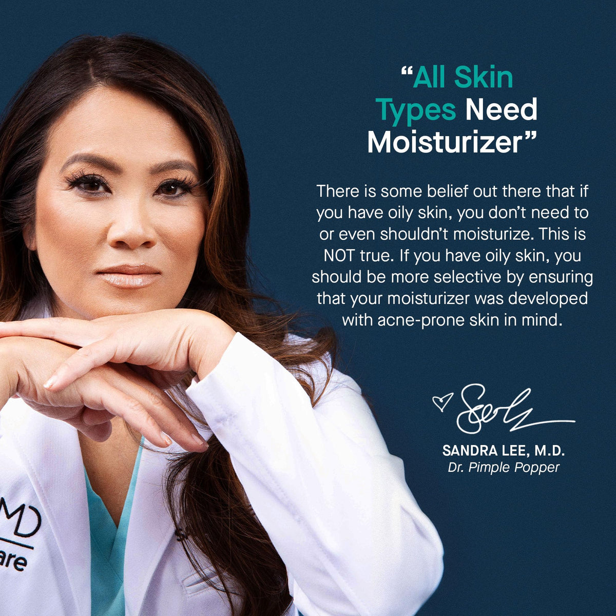 SLMD moisturizer on bathroom shelf in routine setting suggesting daily hydration and calm skin