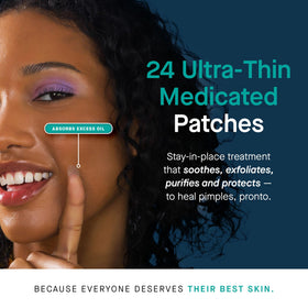 SLMD close-up of patch texture highlighting transparency and thinness
