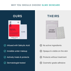 SLMD back sheet with ingredient details and clear usage guidance