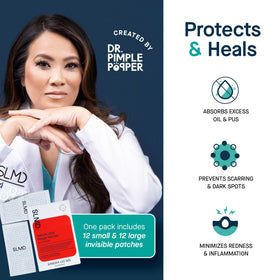 SLMD patches in hand showing two sizes for precise spot coverage