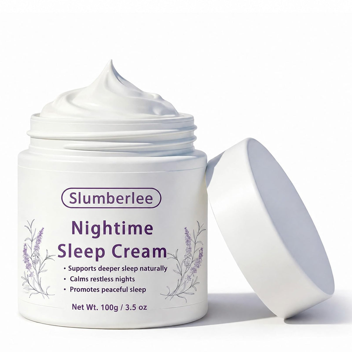 Slumberlee front jar showing label and packaging benefit of easy identification