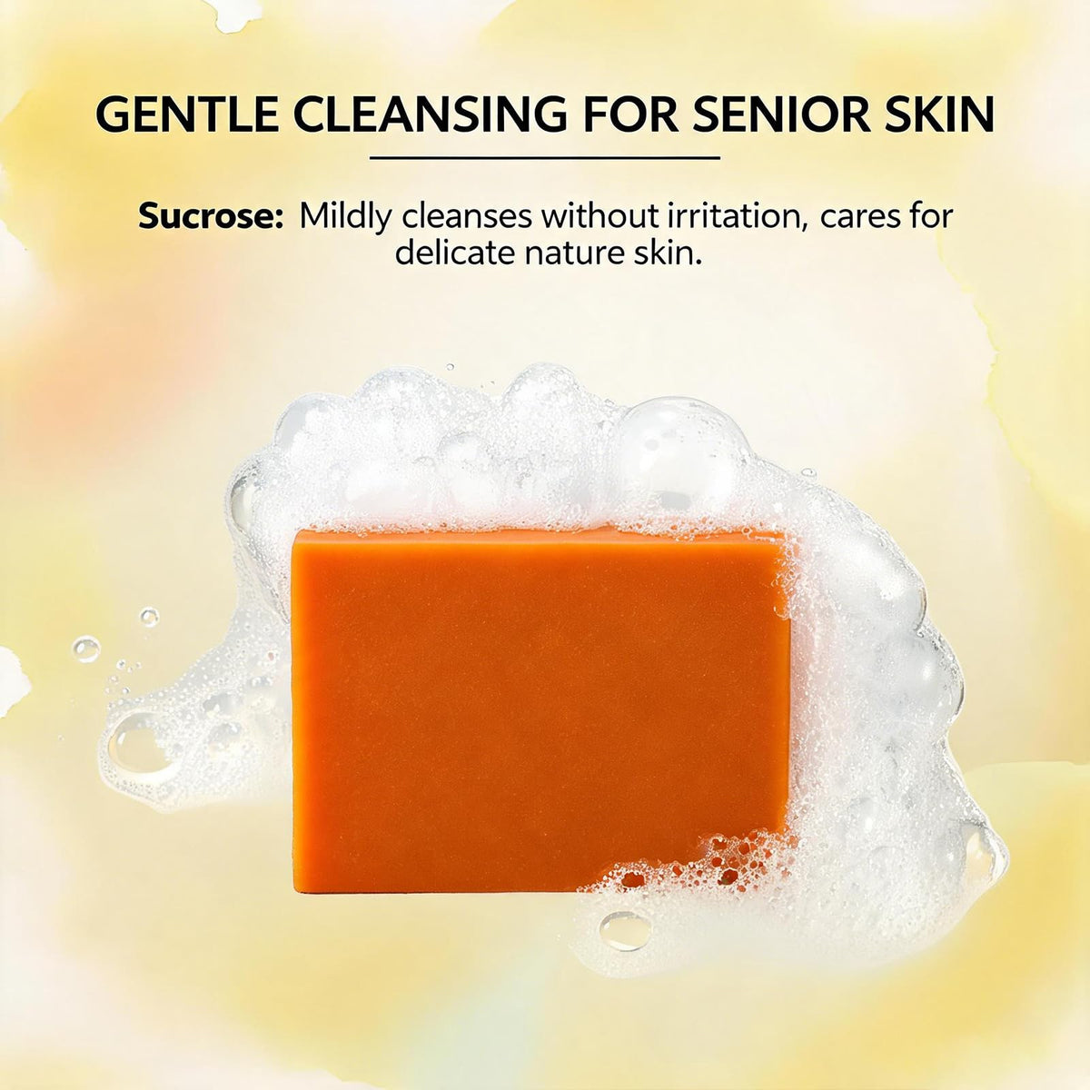 Slumberlee persimmon soap with included bubble net for richer lather