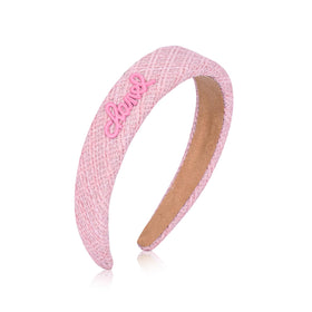 sluxa pink headband front view showing neat finish and wearable style