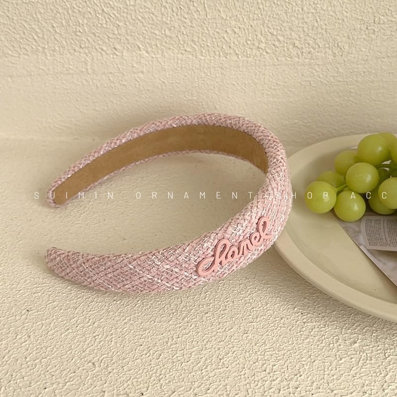 sluxa pink headband worn in hair demonstrating secure fit and polished look