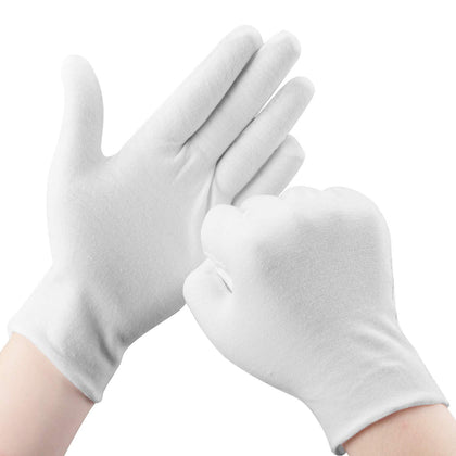 SLWJAXGT front packaging showing 30 white cotton gloves for easy storage