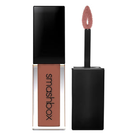 Smashbox flatlay studio arrangement highlighting shade and ingredients