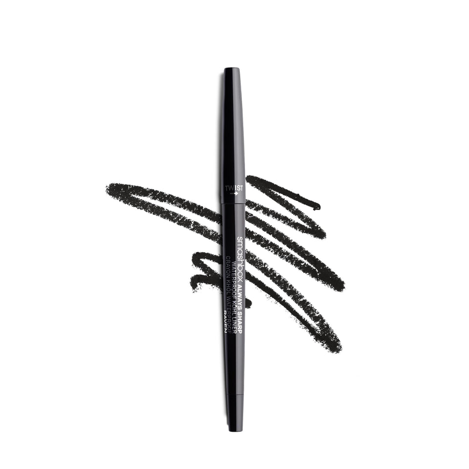 Smashbox Always Sharp front packaging showing product and shade Raven for easy identification and bold color
