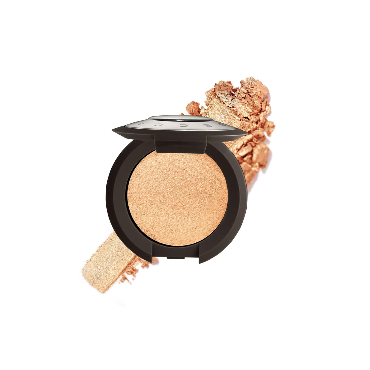 Smashbox BECCA compact front view showing portable highlighter finish