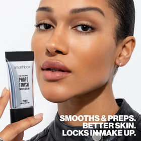 Smashbox before and after pores visibly blurred for smoother skin