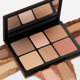 Smashbox palette inside a makeup bag ready for touch-ups and on-the-go use