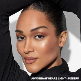 Arm swatches of Smashbox palette showing shade range and blendable payoff