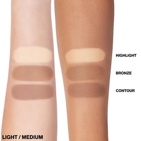 Smashbox contour palette lifestyle travel shot placed in a bag for easy daily use