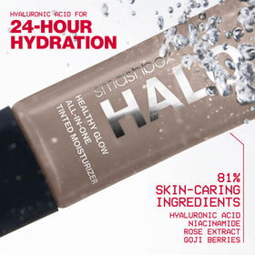 Smashbox Halo dispensing product from tube highlighting easy travel use