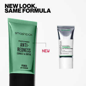 Smashbox label and claims closeup showing vegan and dermatologist-tested