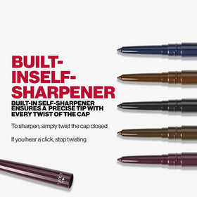 Smashbox pencil in use during eye application giving precise, smudgeable definition