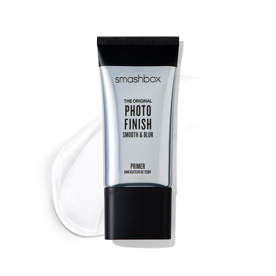 Smashbox front packaging showing clean primer bottle and brand