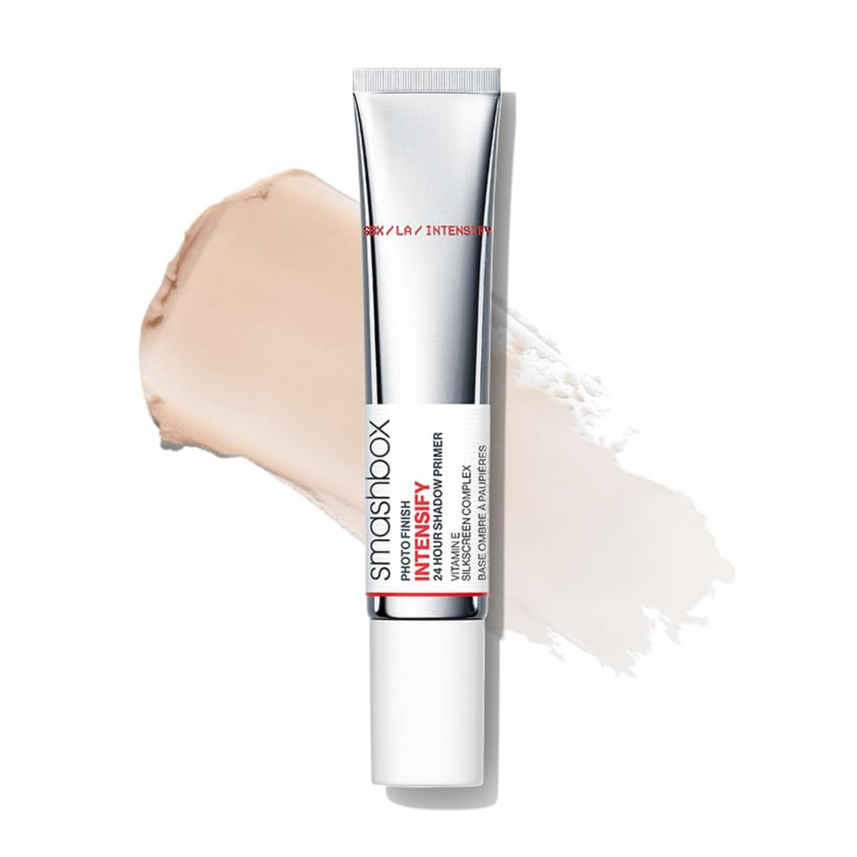 Smashbox front packaging showing product name and compact tube, highlighting shelf-ready design