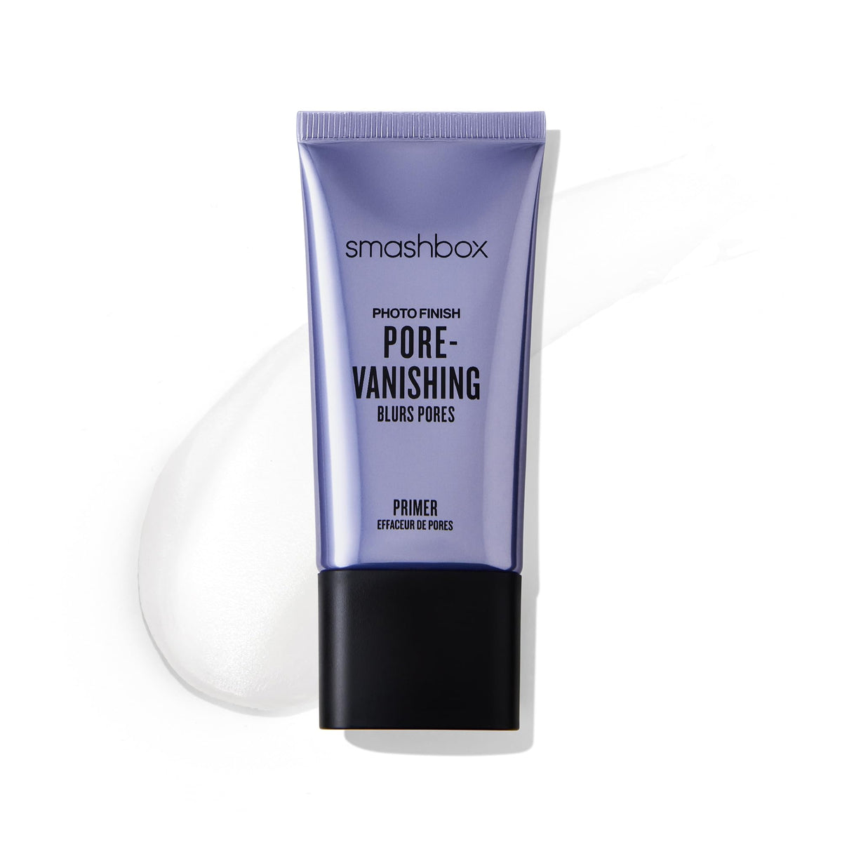 Smashbox front packaging of Pore Vanishing Primer showing product benefits