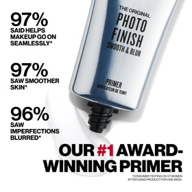 Smashbox pump dispensing primer showing lightweight spreadability
