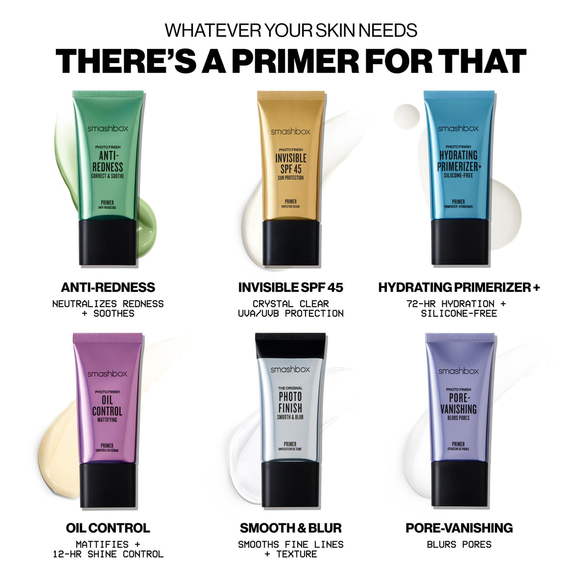 Smashbox primer on bathroom vanity staged for daily skincare routine