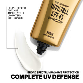 Smashbox primer being dispensed shows lightweight application and coverage