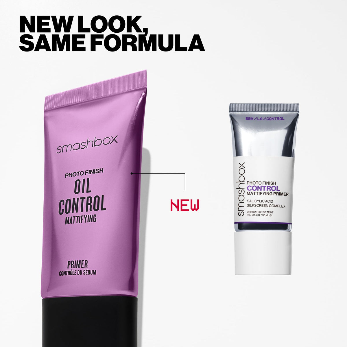 Smashbox primer size comparison next to coin to convey 1.01 fl oz scale and travel convenience
