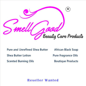 SmellGood product label highlighting quality, packaging and lab test availability