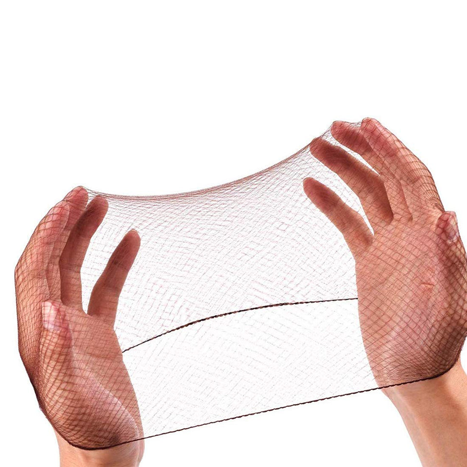 Smilco front pack of 100 brown hair nets showing quantity and color, reliable supply