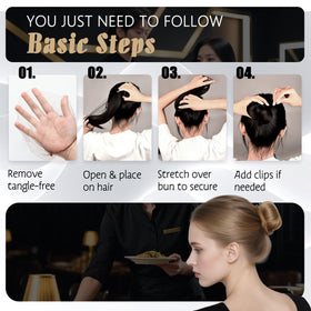 Smilco hair net used under a wig for smooth base and discreet finish benefit